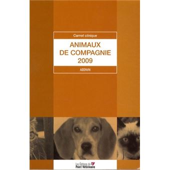 Carnet clinique animaux de cie 2009