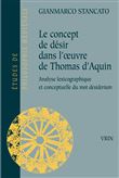 Le concept de désir dans l'œuvre de Thomas d'Aquin