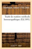 Traité de matière médicale homoeopathique