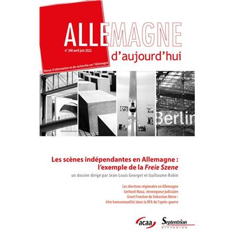 Les scènes indépendantes en Allemagne : l'exemple 0de la Freie Szene