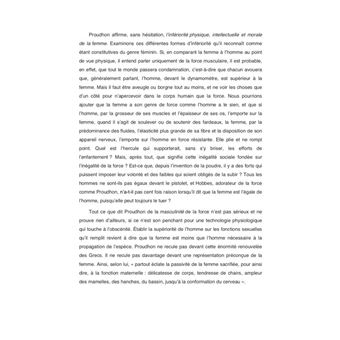 Une féministe contre Proudhon