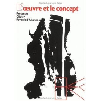 L'Œuvre et le concept