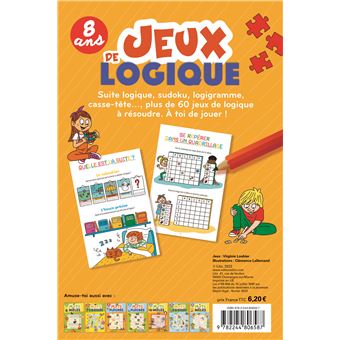 Mes premiers jeux de logique - 8/9 ans : Christian Redouté - 2725627613 -  Livre primaire