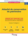 Attaché de conservation du patrimoine 2022