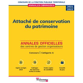 Attaché de conservation du patrimoine 2022