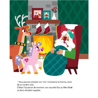 La licorne à la rescousse du Père Noël