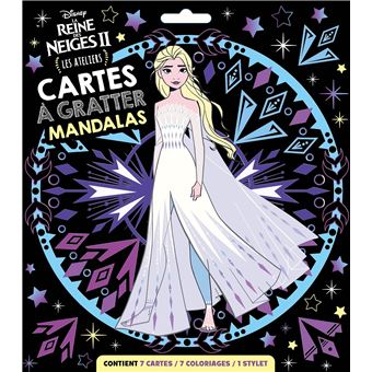 LA REINE DES NEIGES - Les Ateliers Disney - Mandalas à gratter - Disney