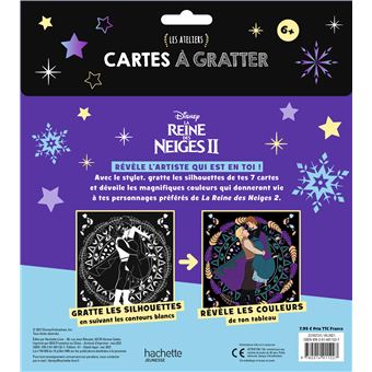 LA REINE DES NEIGES - Les Ateliers Disney - Mandalas à gratter - Disney