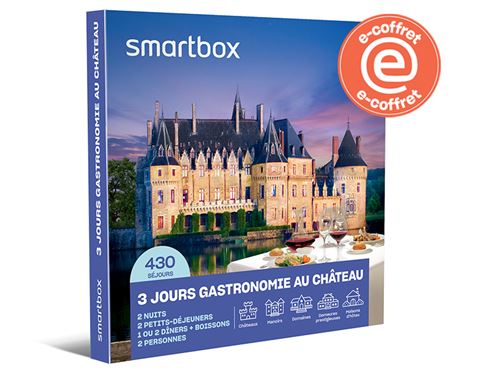 E-COFFRET SmartBox 3 jours gastro châteaux et belles demeures