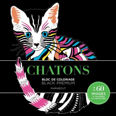 Bloc Black Premium - Chatons -  BLACK PREMIUM - broché
