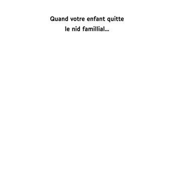 Mes chers parents, enfin je pars...