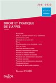 Droit et pratique de l'appel 2021/2022