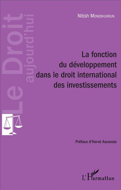 La fonction du développement dans le droit international des investissements - Nitish Monebhurrun - broché