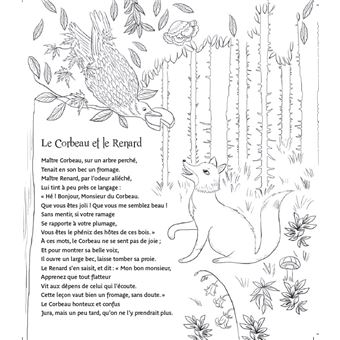 Ma pochette Fables de La Fontaine - Cartes à gratter et à colorier