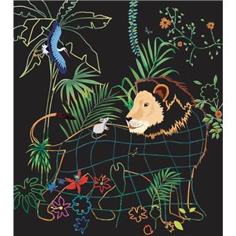 Ma pochette Fables de La Fontaine - Cartes à gratter et à colorier