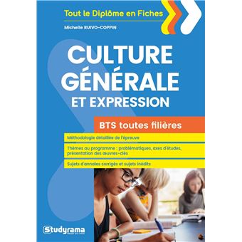 Bts Culture Generale Et Expression Broche Michelle Ruivo Coppin Achat Livre Fnac