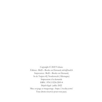 Essai sur les moeurs et l'esprit des nations