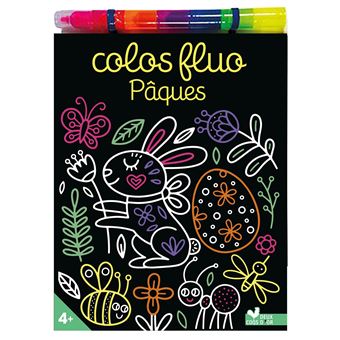 Colos fluo Pâques - avec un feutre multimines