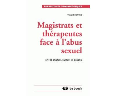 Magistrats et thérapeutes face à l'abus sexuel