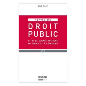 Revue du droit public n 6 2015 Débat autour de l'ouvrage l'esprit