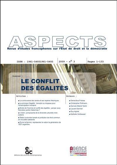 Le conflit des égalités,3 -  Collectif - broché