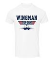 T-Shirt Top Gun Wingman Blanc