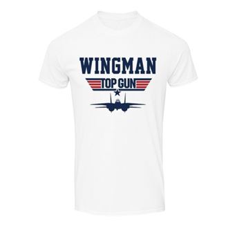 T-Shirt Top Gun Wingman Blanc