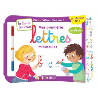 Mes premières lettres minuscules avec 1 feutre effaçable 2 couleurs - Les livres-ardoises
