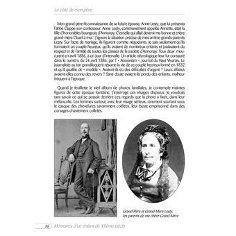 Mémoires d'un enfant du XXème siècle