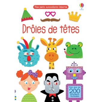 Drôles de têtes - Mes petits autocollants Usborne