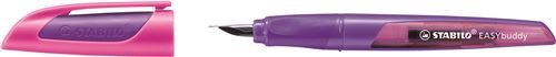 Stabilo Stylo plume EASYbuddy M, droitiers, lilas/magenta - Lot de 2