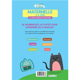 Etape par étape : maternelle 5-6 ans