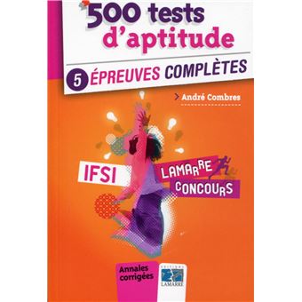 500 Tests D Aptitude 5 Epreuves Completes Broche Andre Combres Achat Livre Fnac