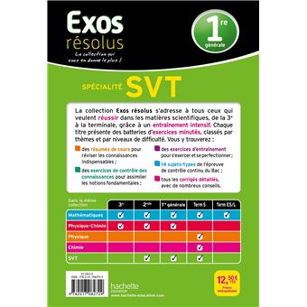 Exos Résolus - SPECIALITE SVT 1ère