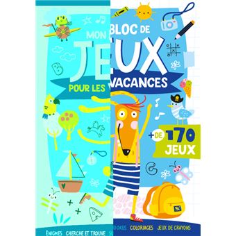 Mon bloc de jeux pour les vacances