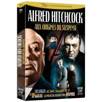Alfred Hitchcock : Aux origines du suspens Coffret Combo 5 films Blu-Ray et DVD