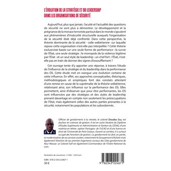 L'Evolution de la stratégie et du leadership dans les organismes de sécurité