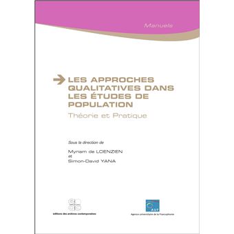 Les approches qualitatives dans les études de population