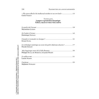 Transmettre les langues minorisées