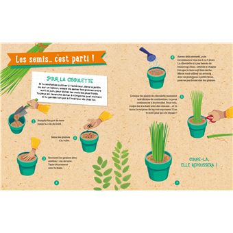 Silence ça pousse je fais mon potager - coffret avec accessoires