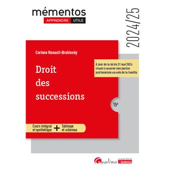 Droit des successions, 10ème édition - 2019/20