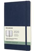 Agenda 2020 Semainier Grand Format Bleu Saphir Souple