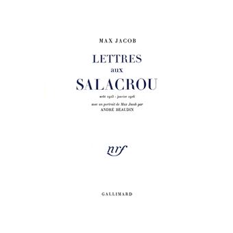 Lettres aux Salacrou (août 1923 - janvier 1926) - 1