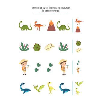Mes premiers jeux de logique 4+ Les dinosaures