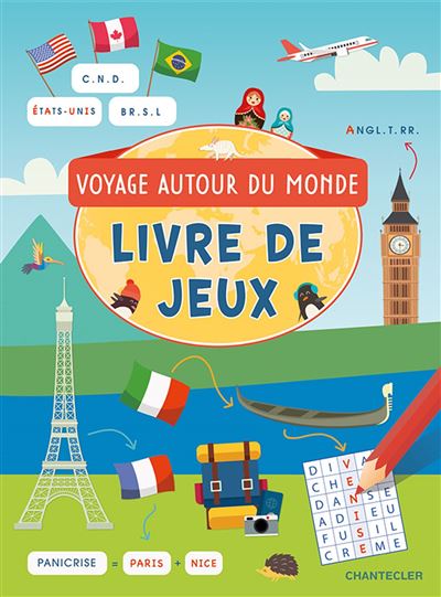 Livre de jeux - voyage autour du monde - Philippe Eliasse - broché