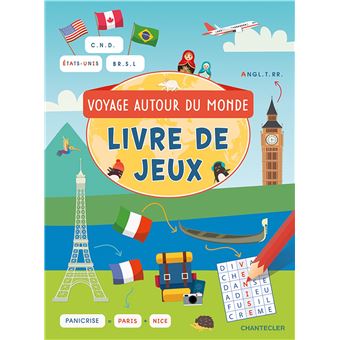 Livre de jeux - voyage autour du monde