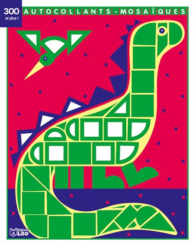 Autocollants-mosaïques Le petit dinosaure