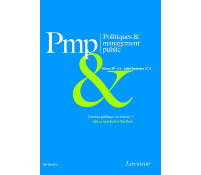 Politiques management public vol 29 n 3 juilletseptembre 20