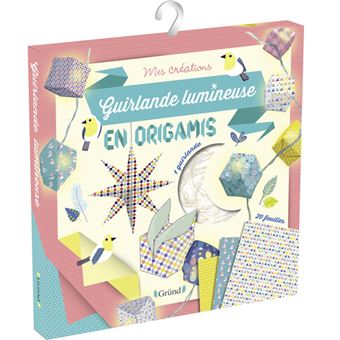 Guirlande lumineuse en origamis