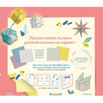 Guirlande lumineuse en origamis